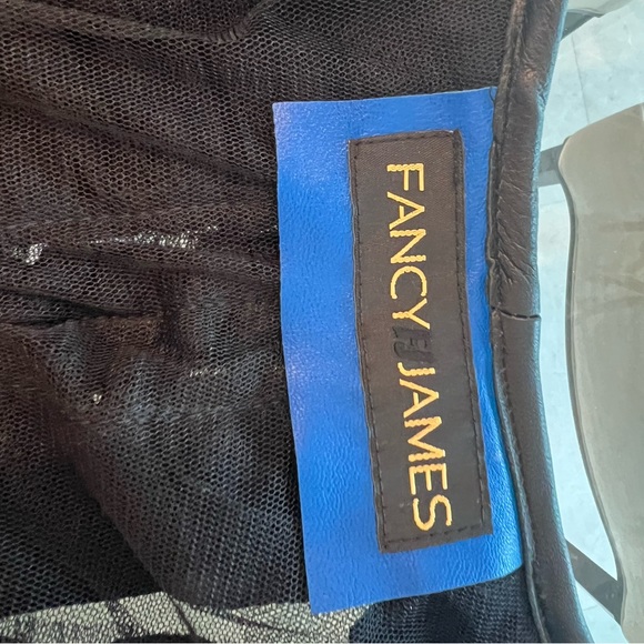 Fancy James Leather and Tulle Jacket Size M Unique Custom - Picture 9 of 9